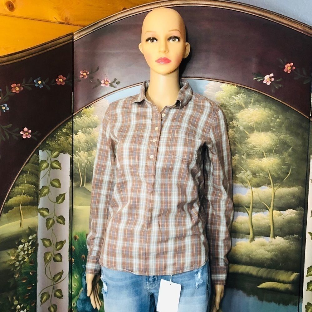 J.Crew JR’s Plaid L/S Shirt Sz XS EUC